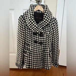 Betsey Johnson Vintage Black and White Coat